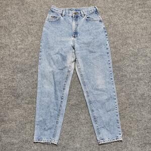 Lee Jeans Womens 10 Petite Light Wash Blue High Rise Relaxed Mom Tapered Denim